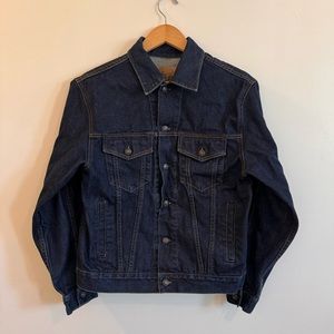 Vintage Y2K Gap Jeans Indigo Blue Moto Denim Jacket Sz Small